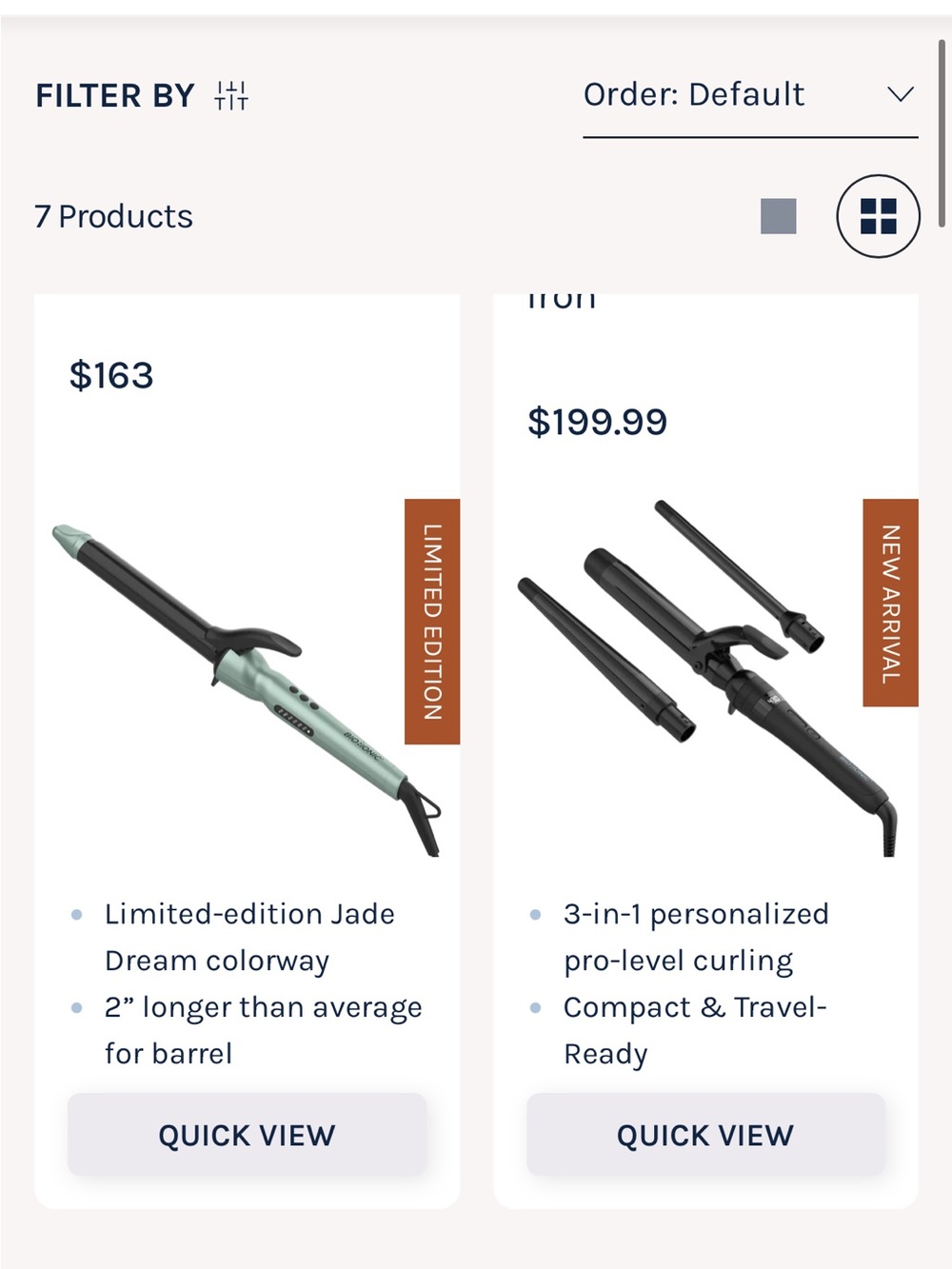 Bio Ionic Long Barrel Next Gen 1” Pro Curling Iron in Sky Dream - Picture 4 of 5